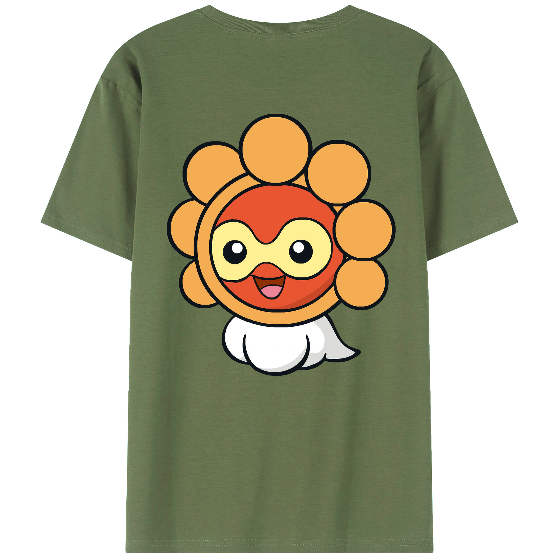 （画像用） ポケットモンスター Pokémon 綿100％ メンズ半袖Tシャツ（バックプリント） 通気性